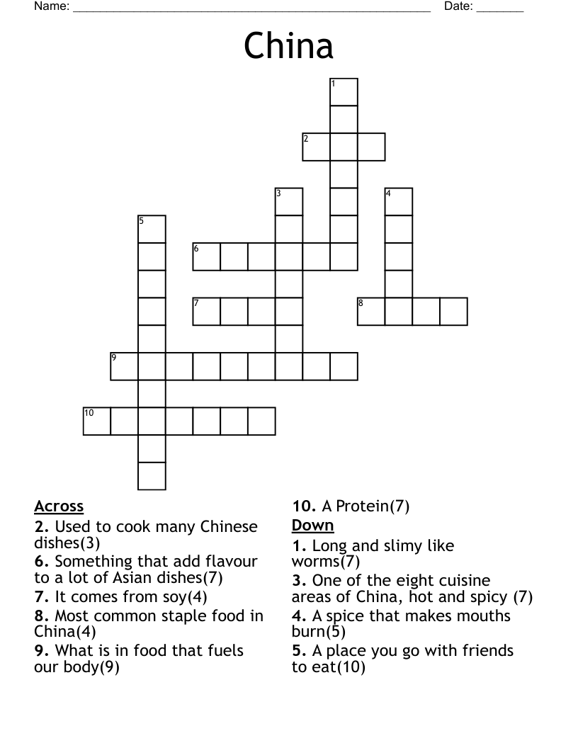 Star Asian Cuisine Crossword Clue at Edith Pope blog