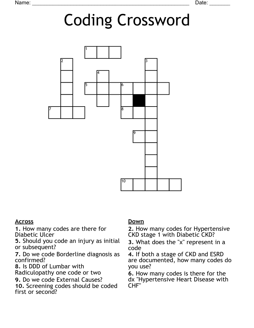 Coding Crossword WordMint