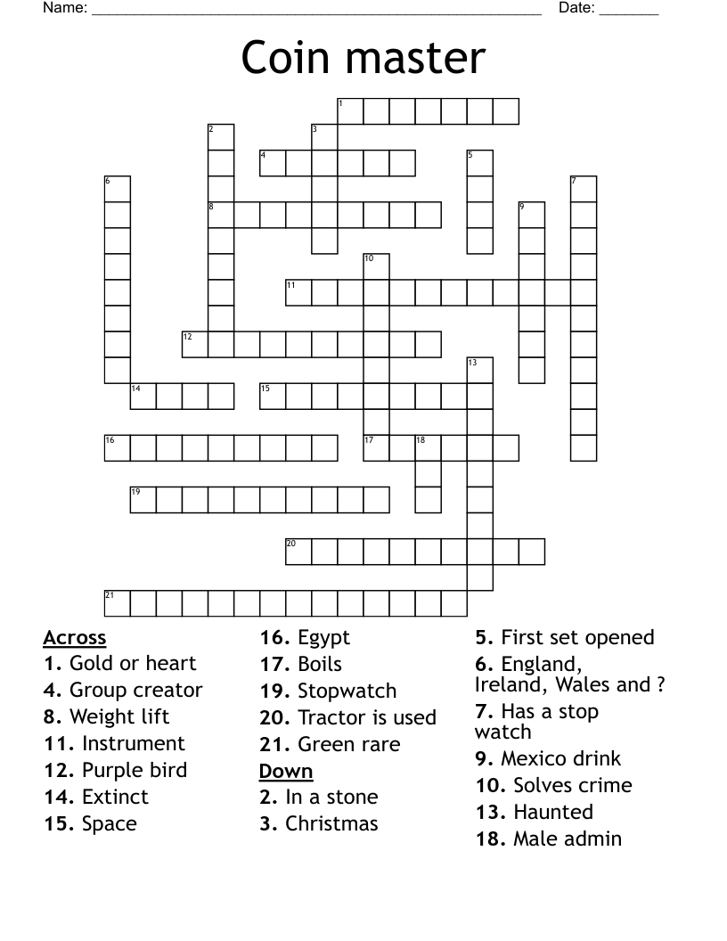 Coin master Crossword WordMint