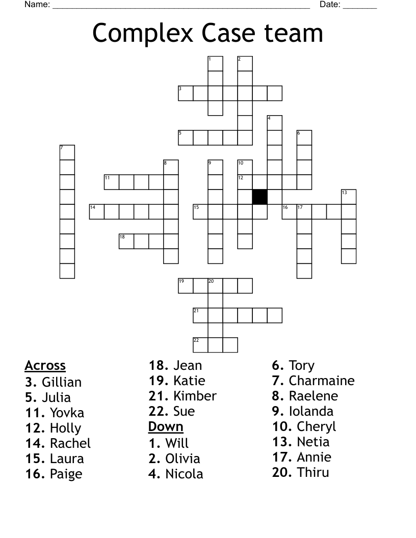 Las Wnba Team Crossword