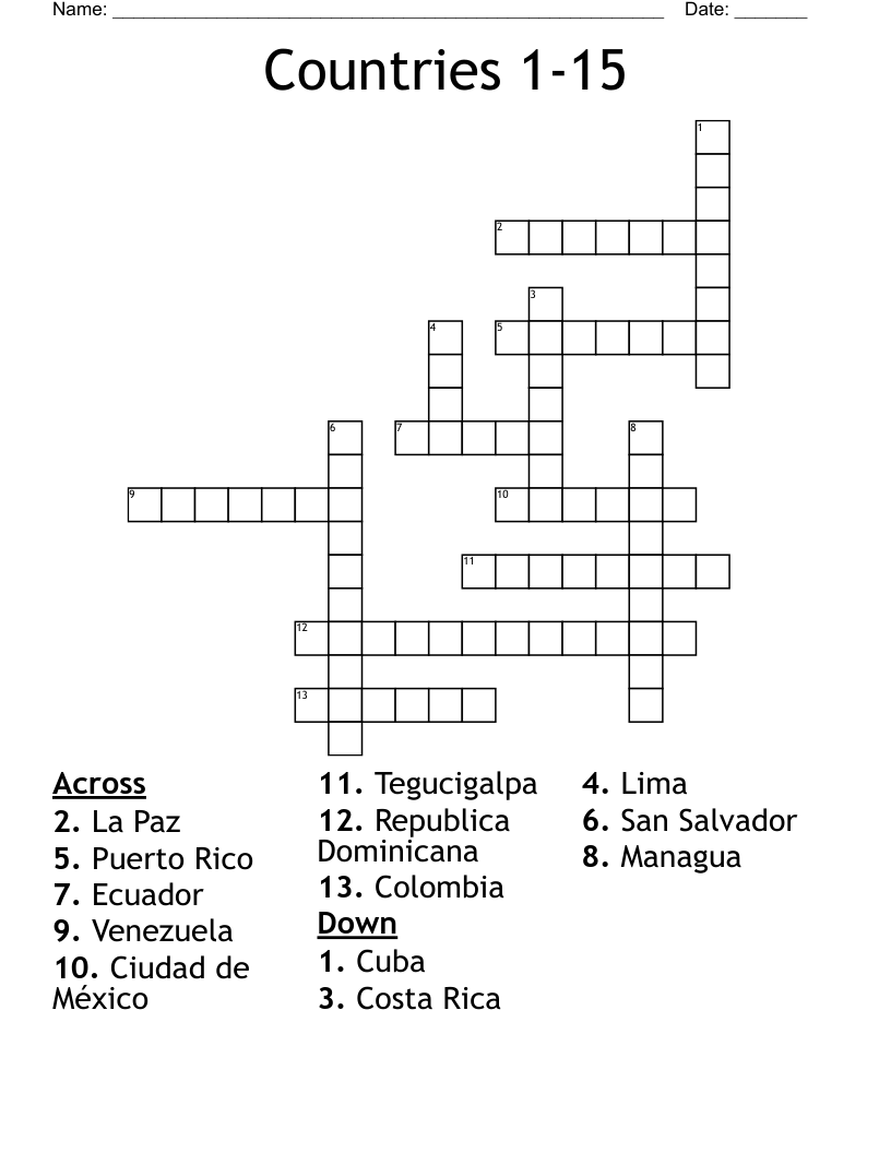 SOLVED Solve The Crossword Puzzle ENGLISH Crossword, 56 OFF