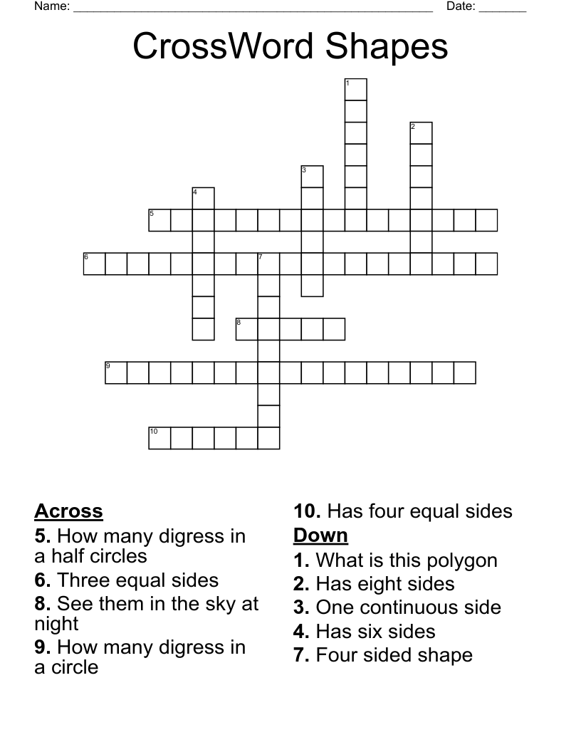 CrossWord Shapes WordMint