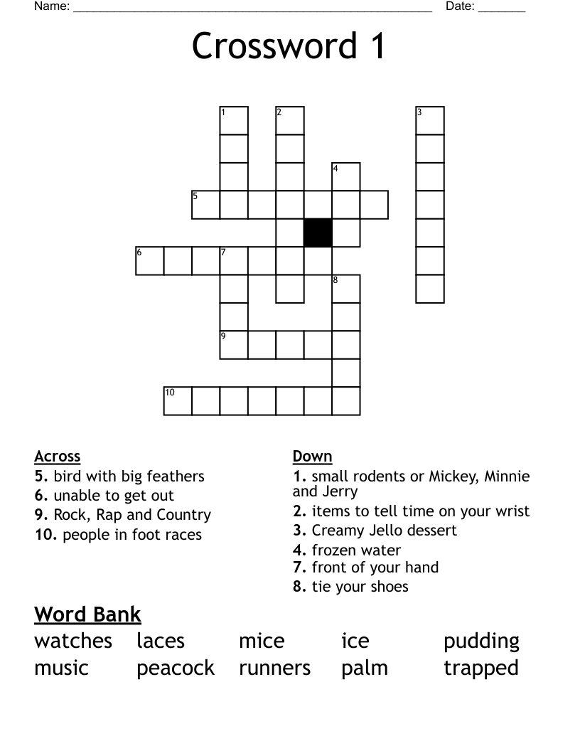 Crossword 1 WordMint