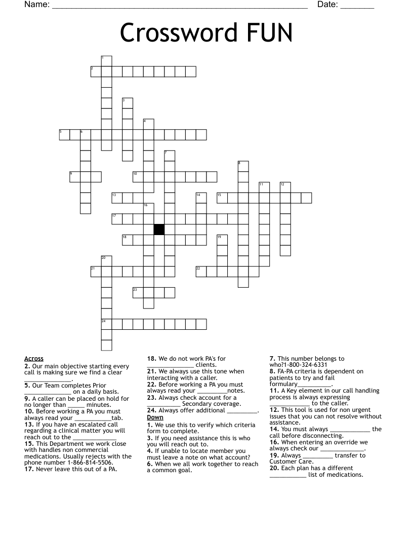 Crossword FUN WordMint