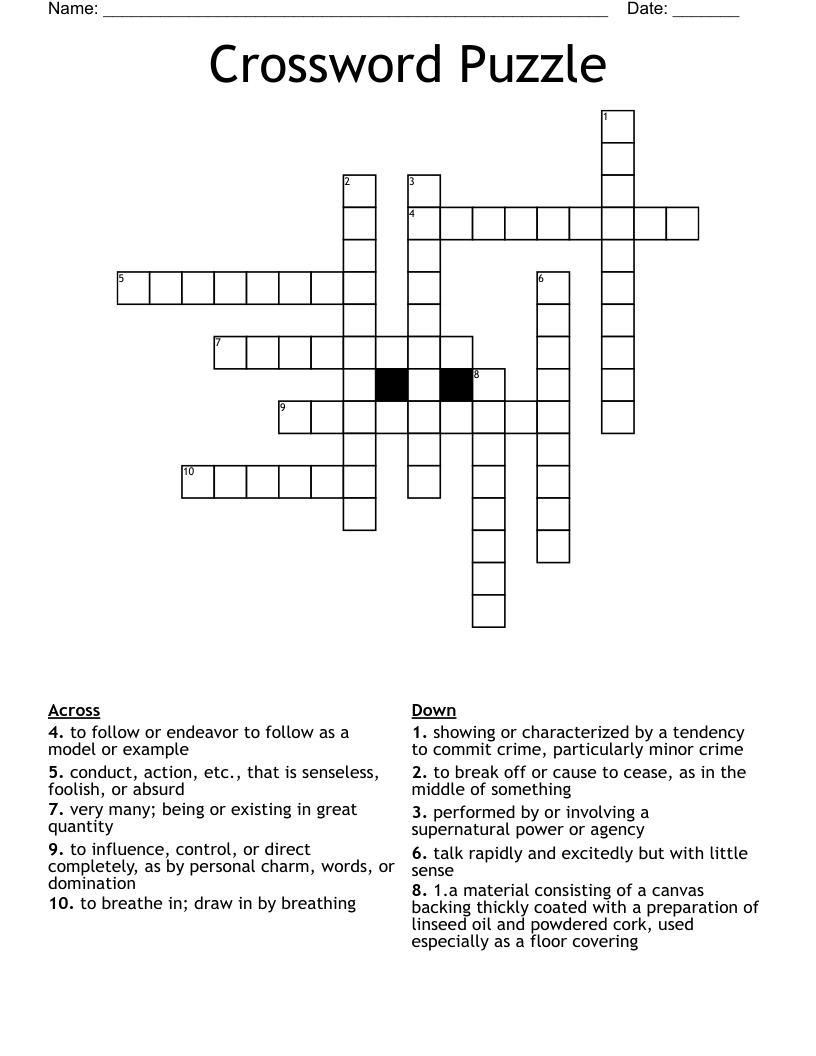 Puzzles & Brainteasers Crosswords, Word Searches, Bingo Cards WordMint