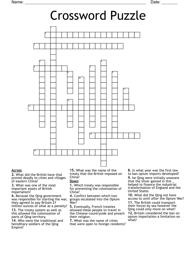 Crossword Puzzle WordMint