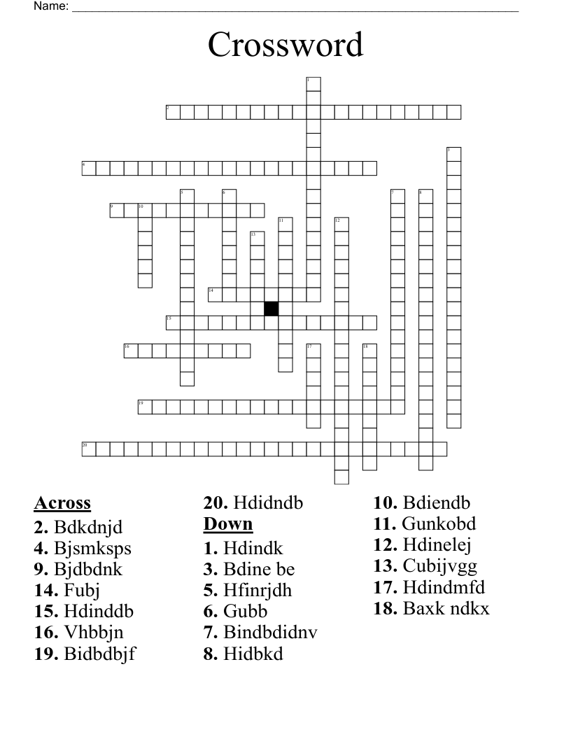 Crossword WordMint