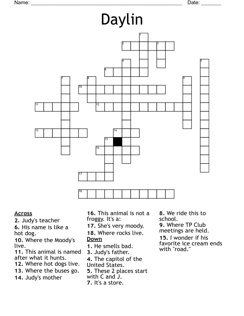 Daylin Crossword WordMint