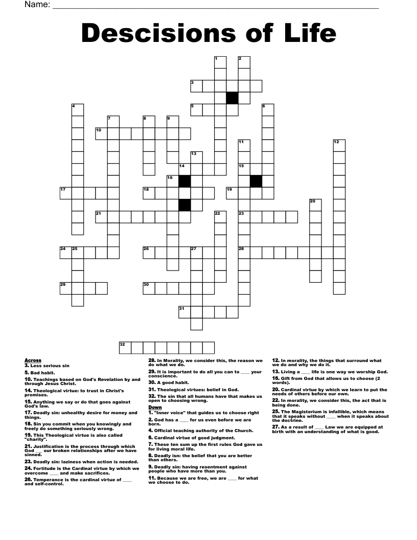Virtues Word Search WordMint