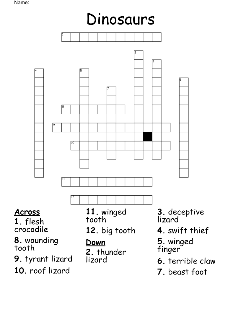 Jurassic Park Costar Crossword prntbl.concejomunicipaldechinu.gov.co