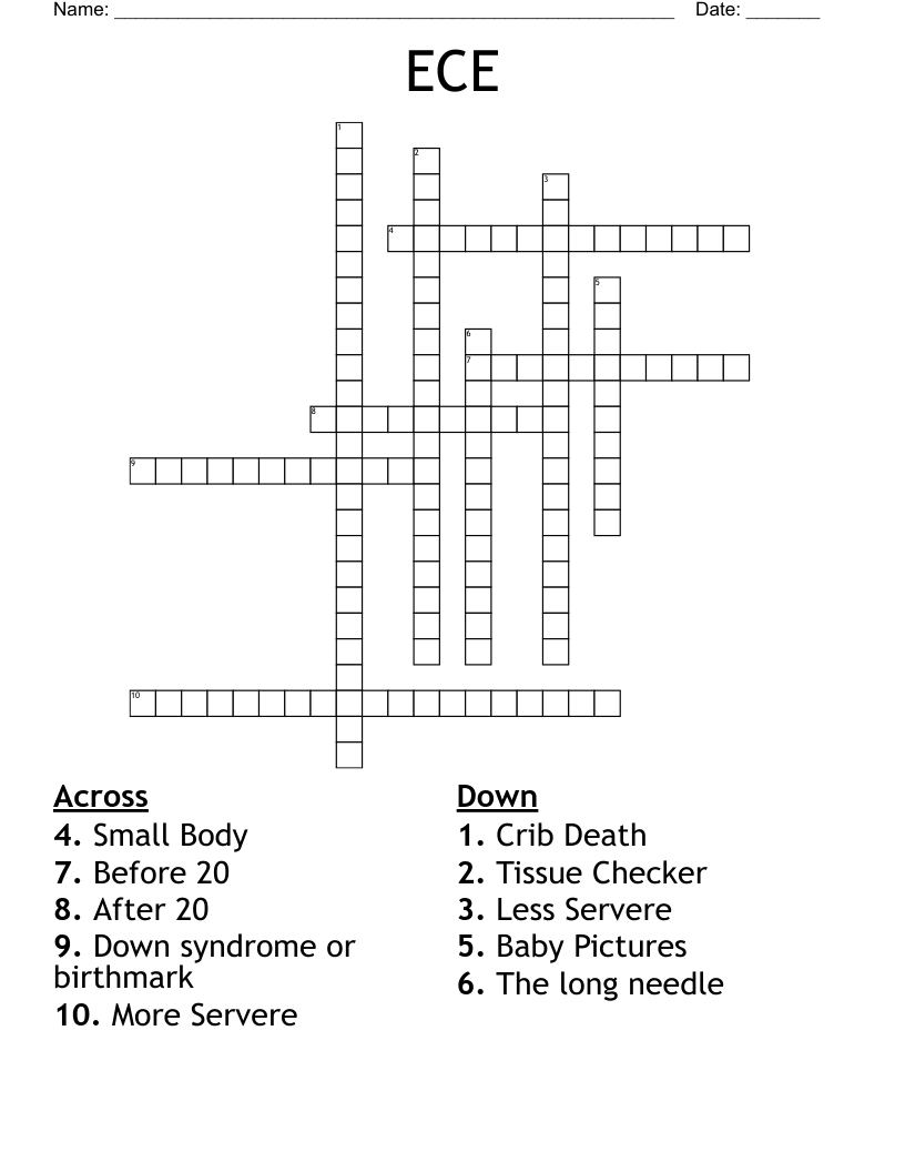 ECE Crossword WordMint