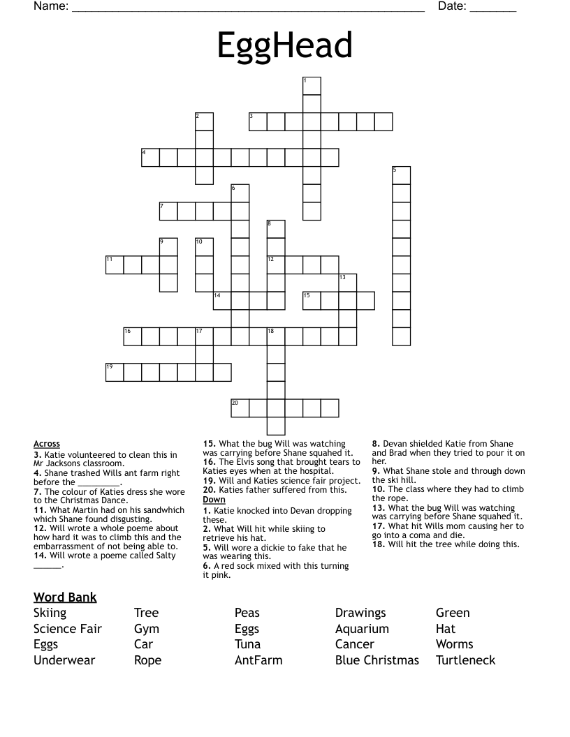 EggHead Crossword WordMint