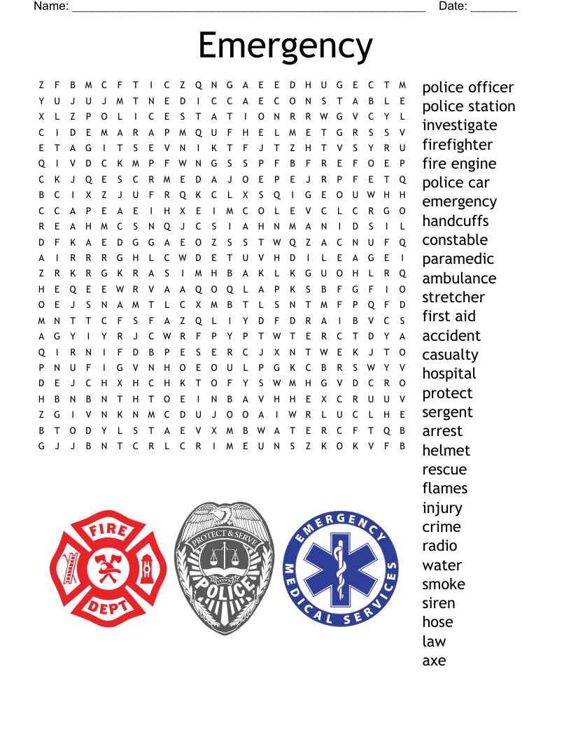 Emt Word Search