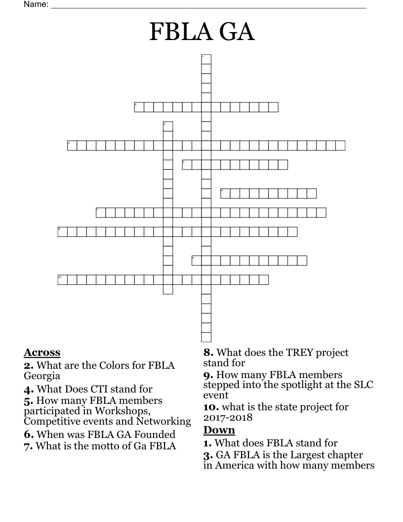 FBLA Word Search WordMint
