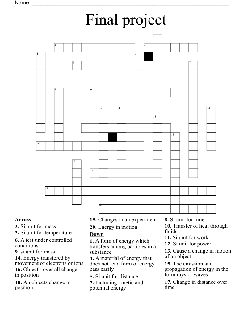 Final project Crossword WordMint