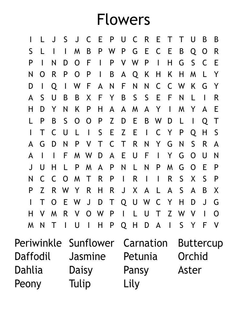 Flower Crossword Clue Dan Word Best Flower Site