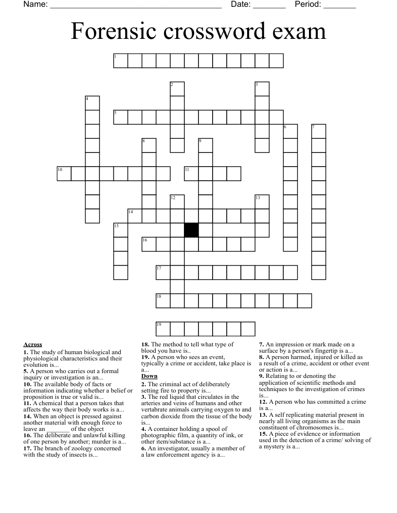 Similar to Forensic Science Word Search WordMint