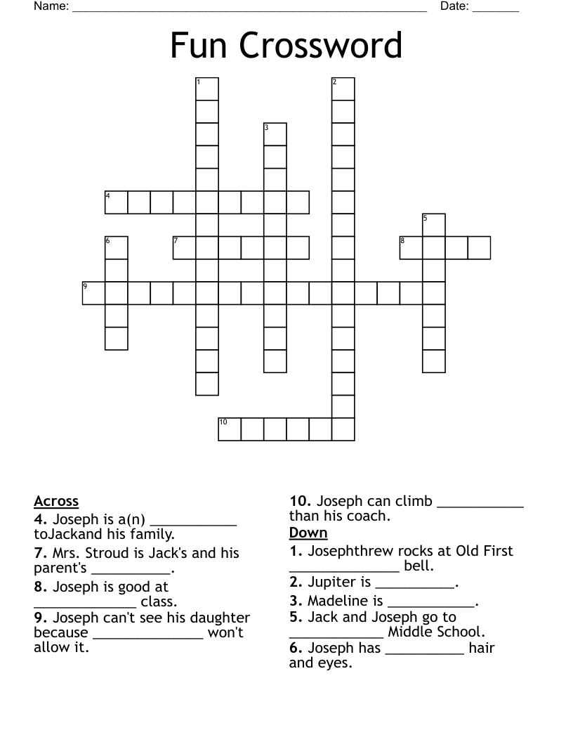Fun Crossword - WordMint