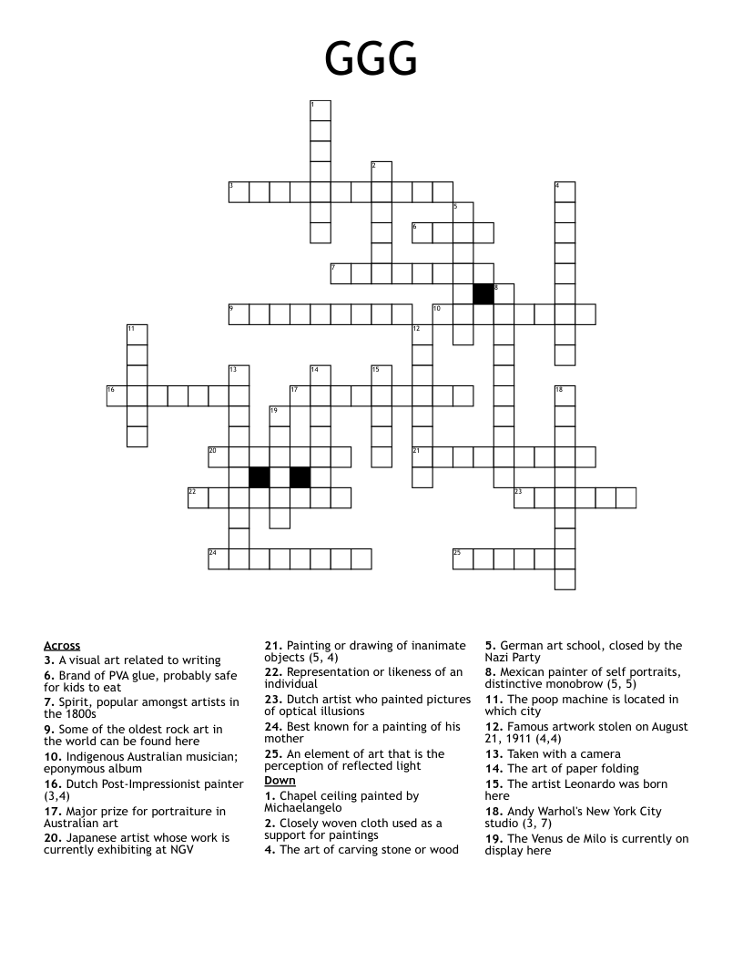 On Display As A Painting Crossword Deals