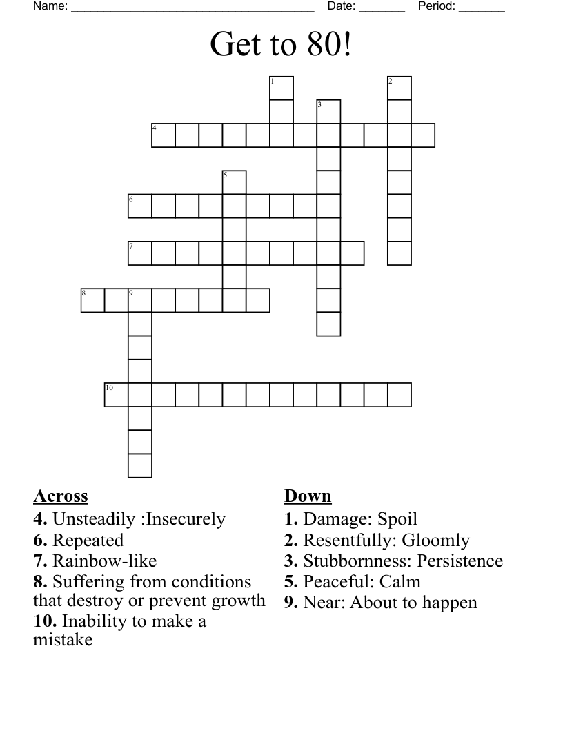 Scarlet Ibis Crossword Puzzle WordMint