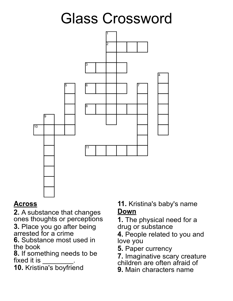 Glass Crossword WordMint
