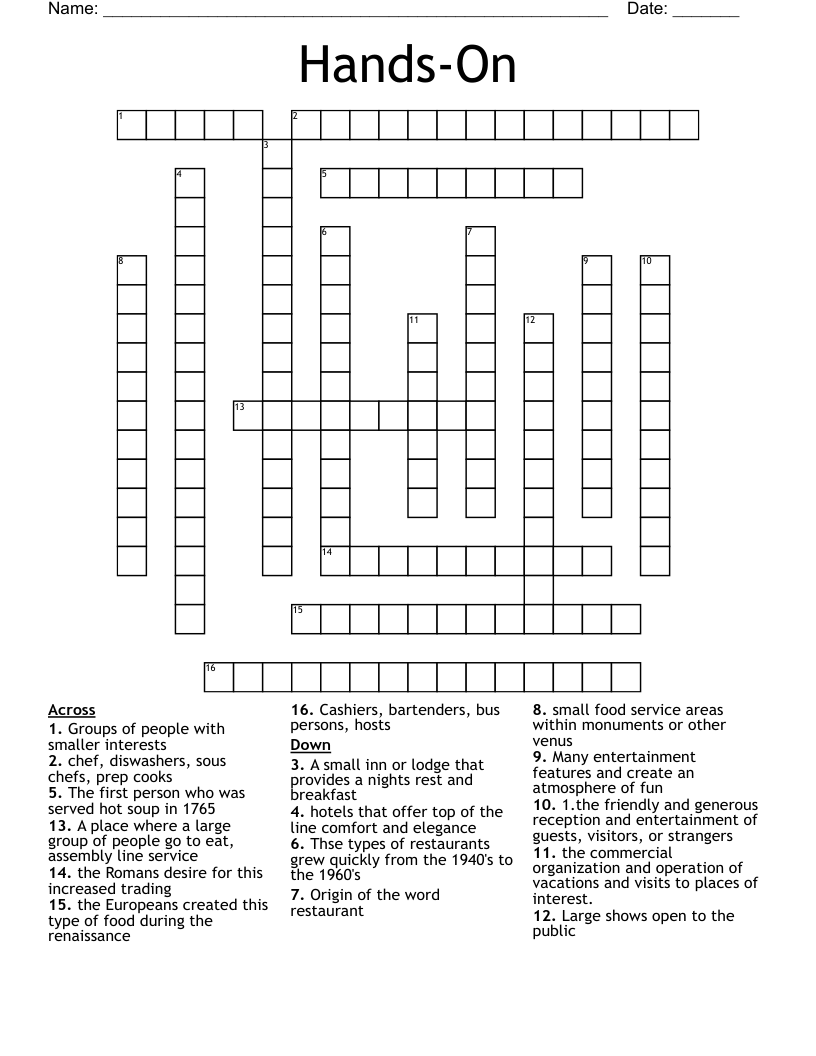 HandsOn Crossword WordMint
