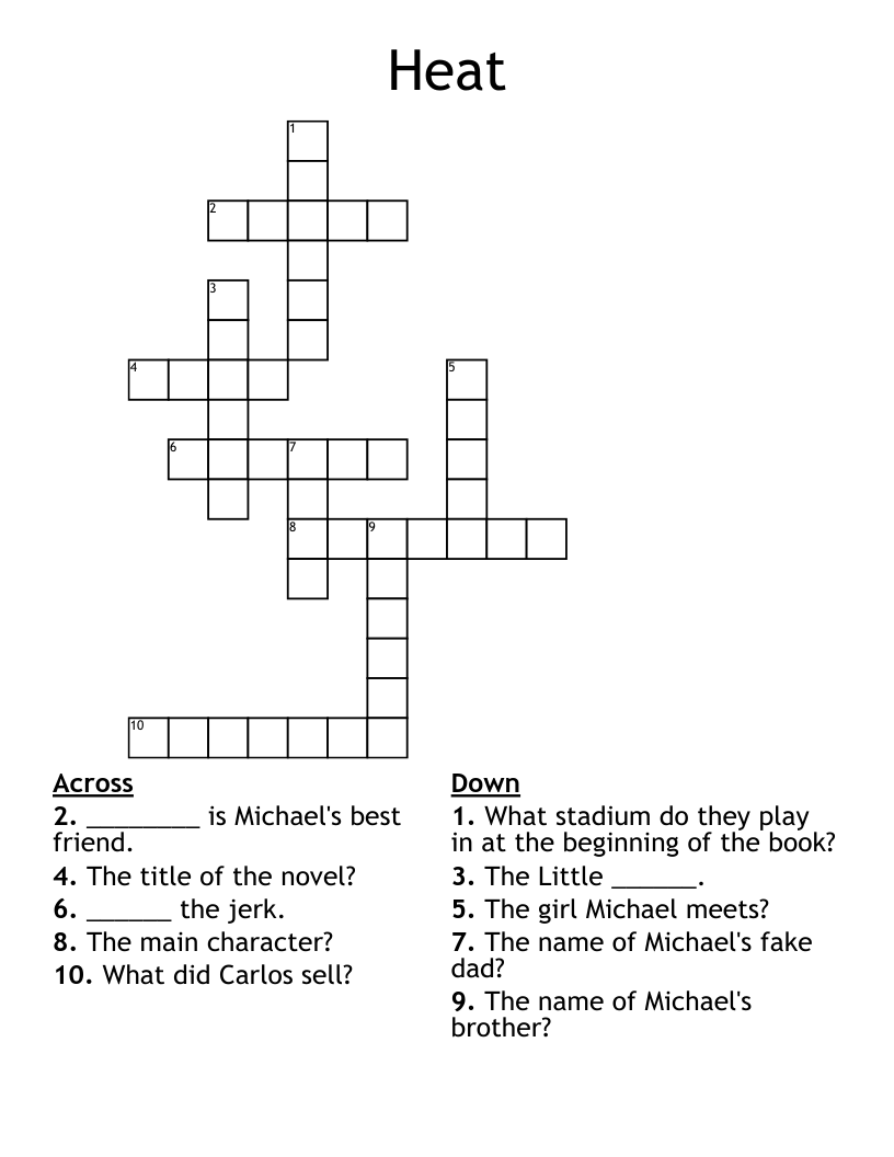 Heat Crossword WordMint