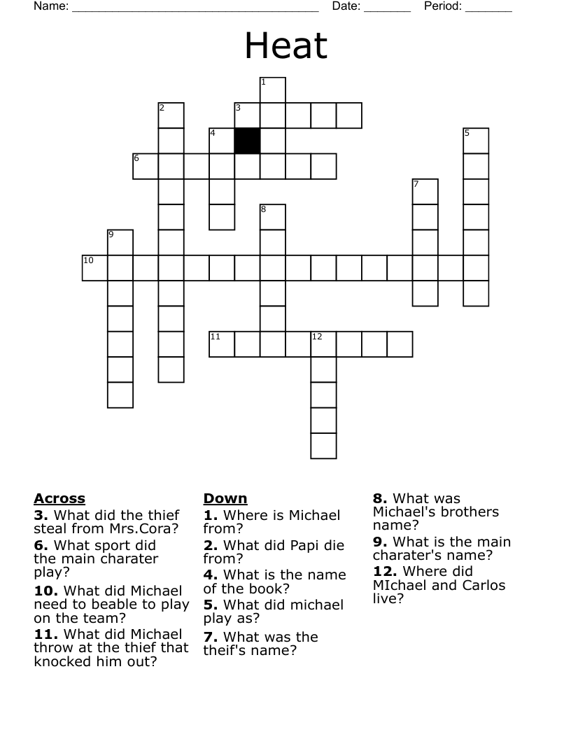 Heat Crossword WordMint