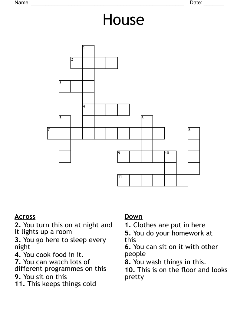 House Crossword WordMint