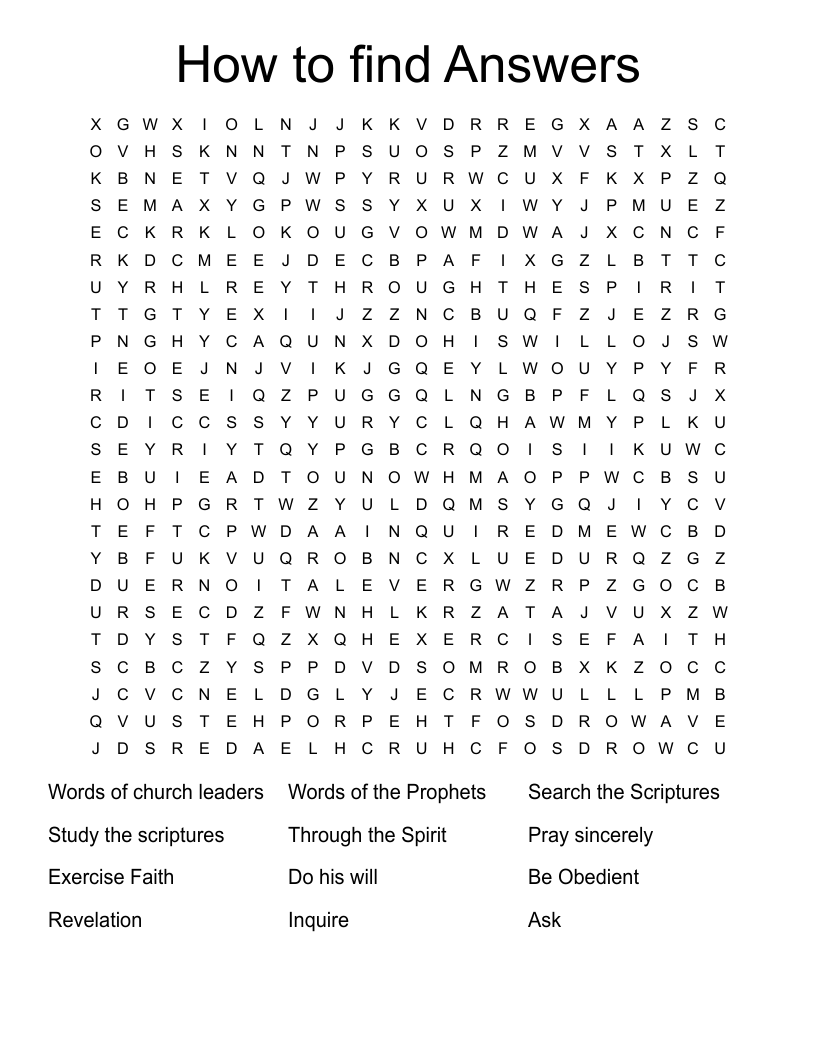 How to find Answers Word Search - WordMint