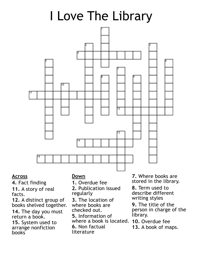 Dewey Decimal Classification System Word Search WordMint