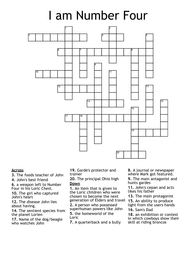 Number Eight I Am Number Four