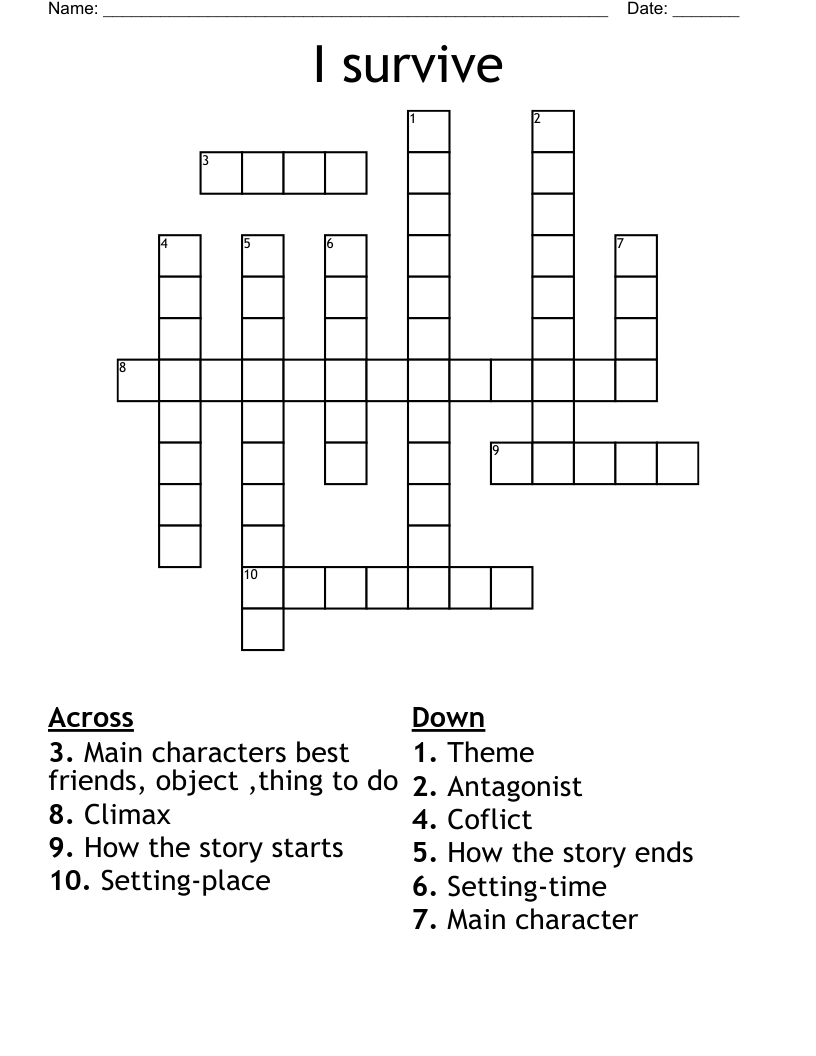 I survive Crossword WordMint