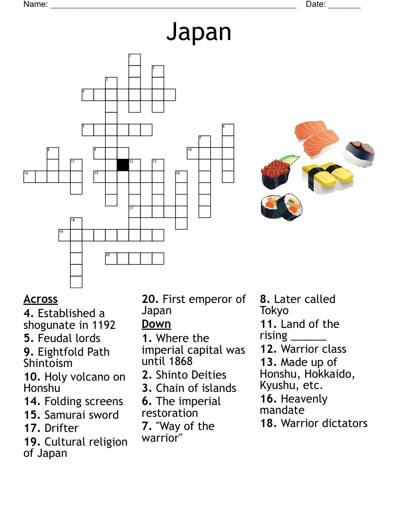 Japan Crossword WordMint