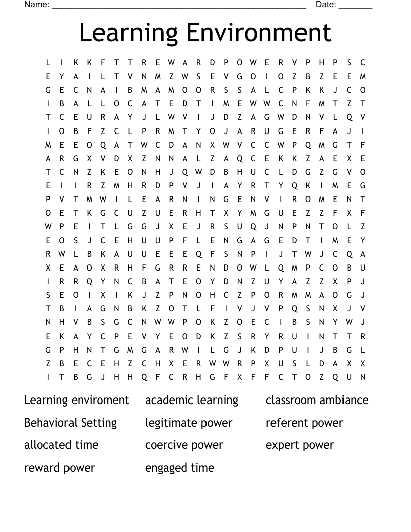 Types of Power Crossword WordMint