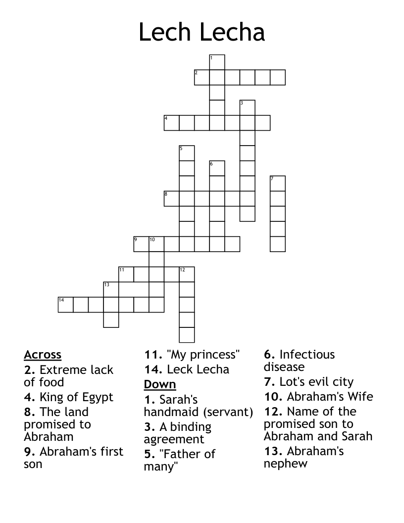 Abraham and Sarah Word Search WordMint