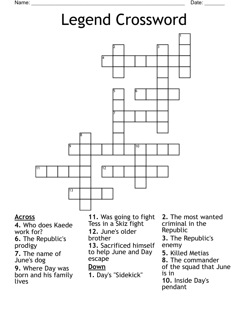 Similar to Legend Word Search WordMint