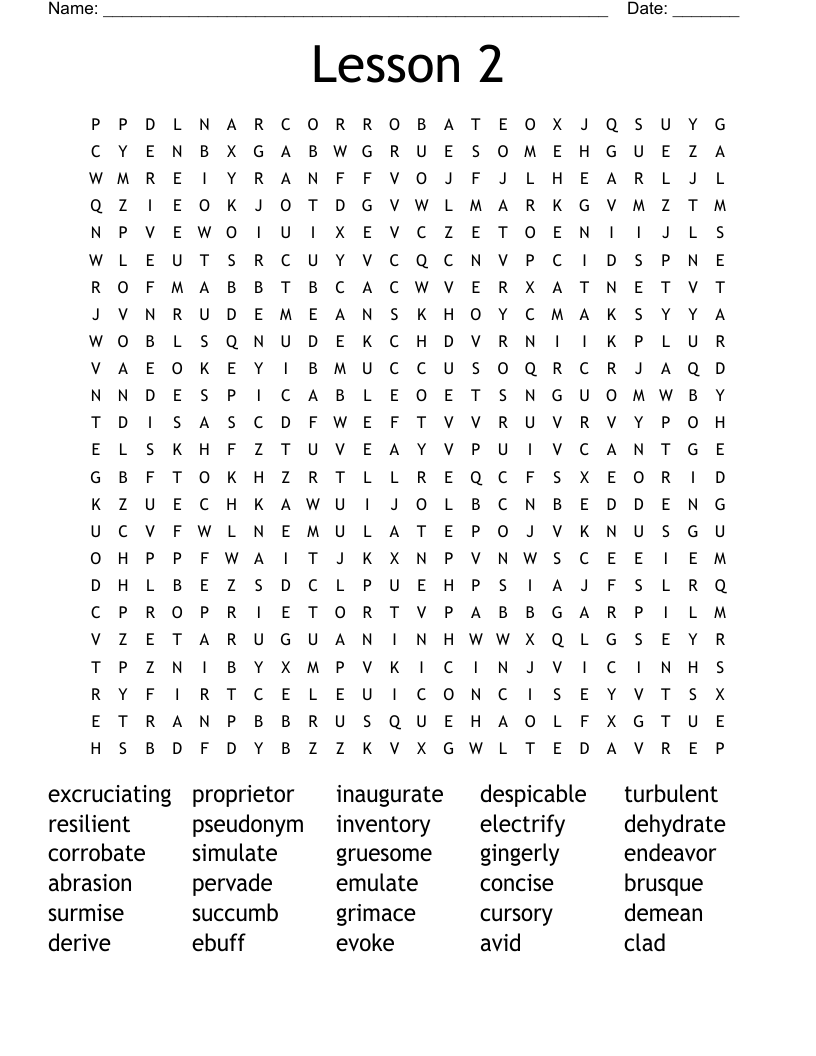 Wordly Wise Crossword Puzzle WordMint