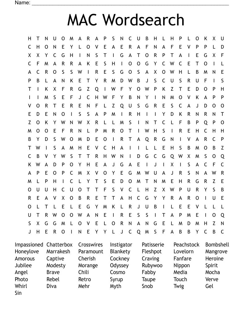 MAC Wordsearch WordMint