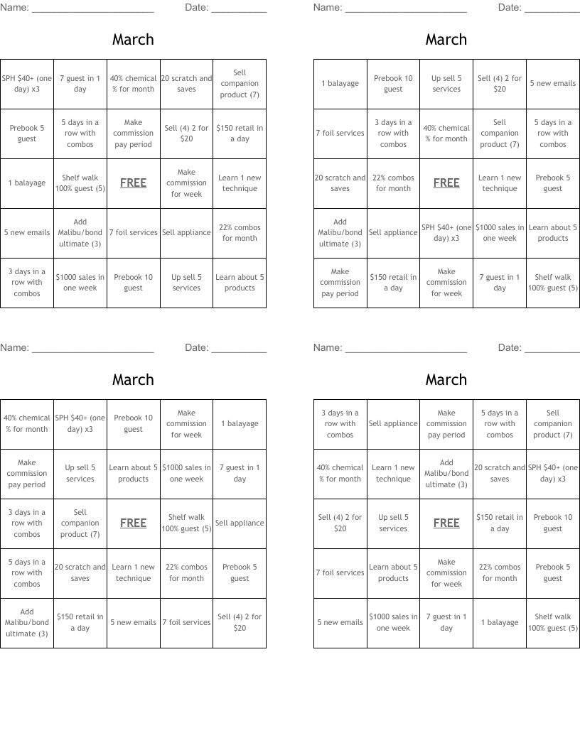 March Puzzles - WordMint