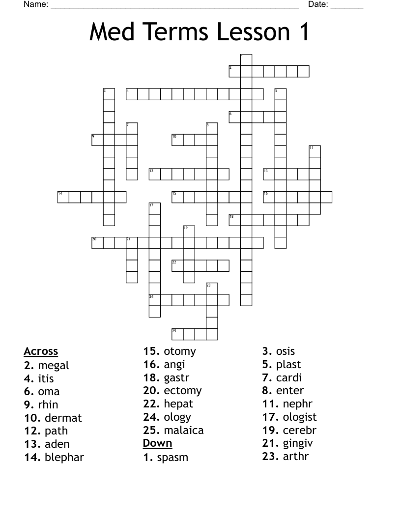 Medical Technology Word Search WordMint