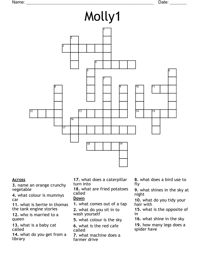 Molly1 Crossword WordMint