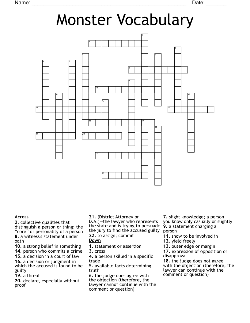 Similar to Competency Restoration Crossword WordMint