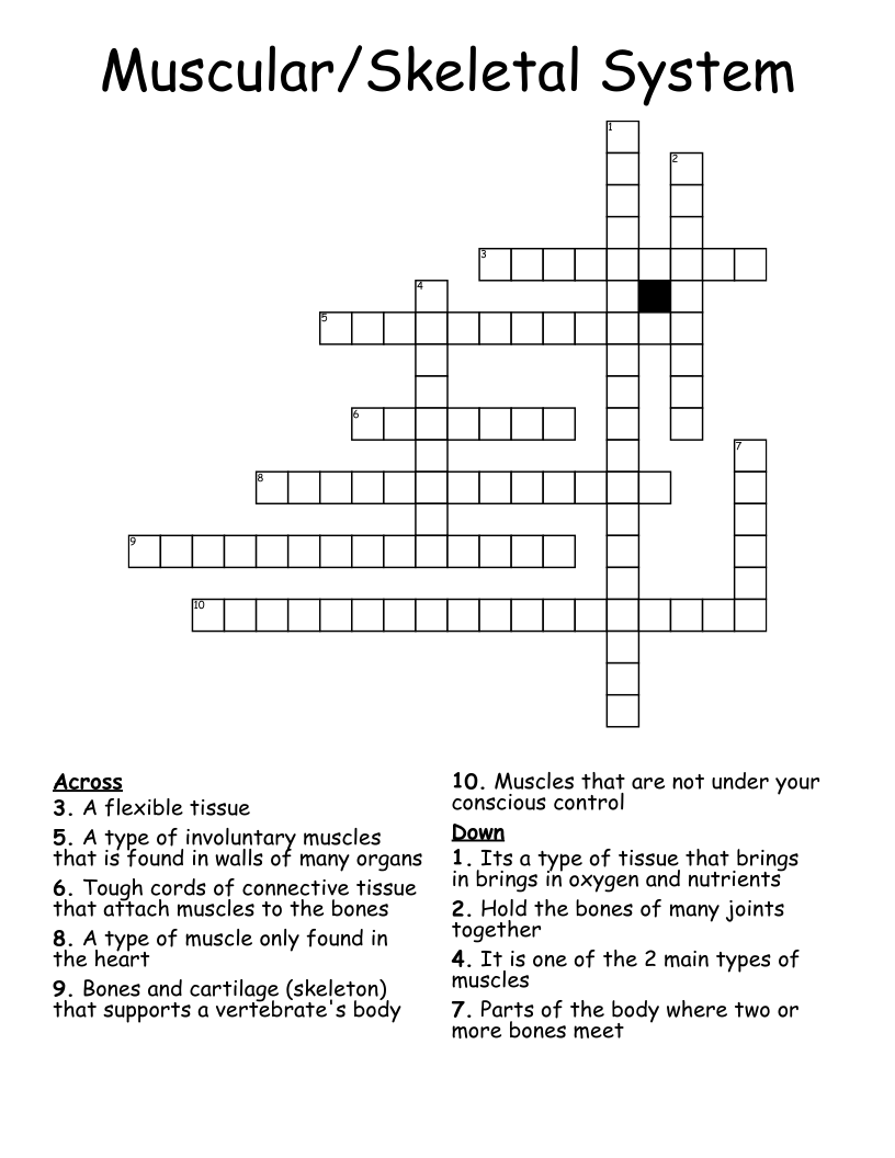 Tissues Crossword WordMint