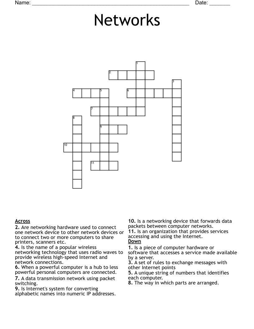 Computer Networking Word Search WordMint