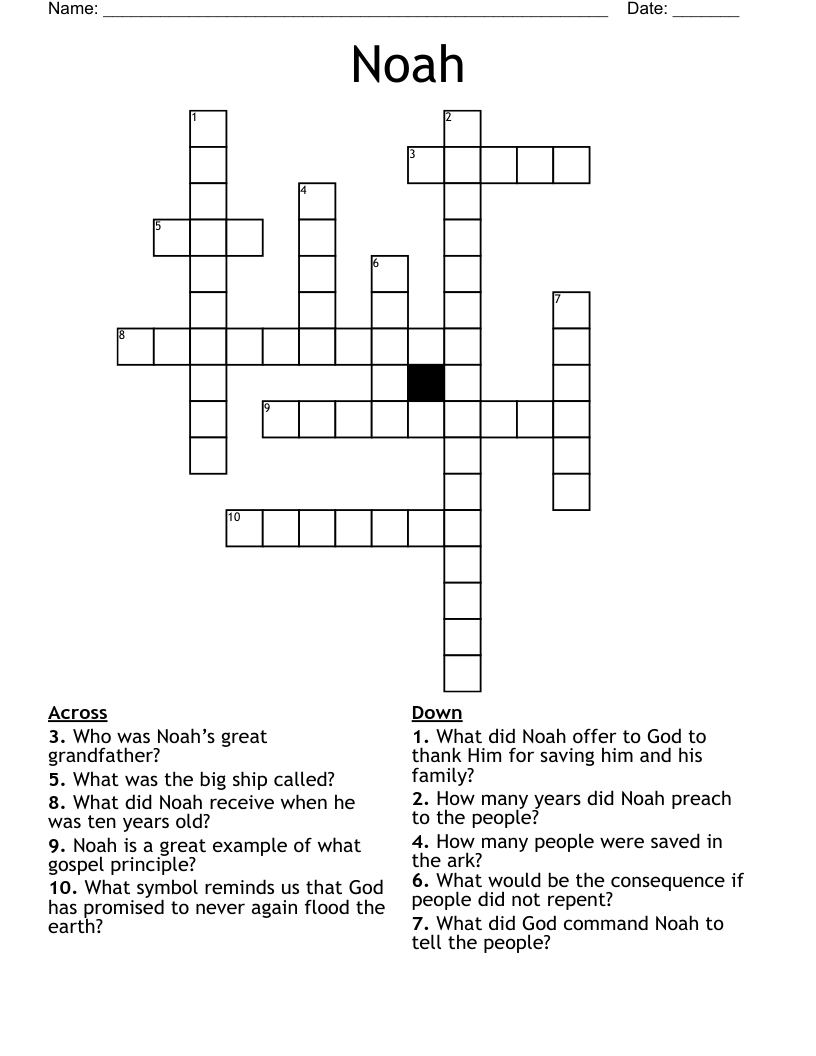 Noah Crossword WordMint