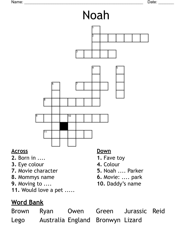 Noah Crossword WordMint