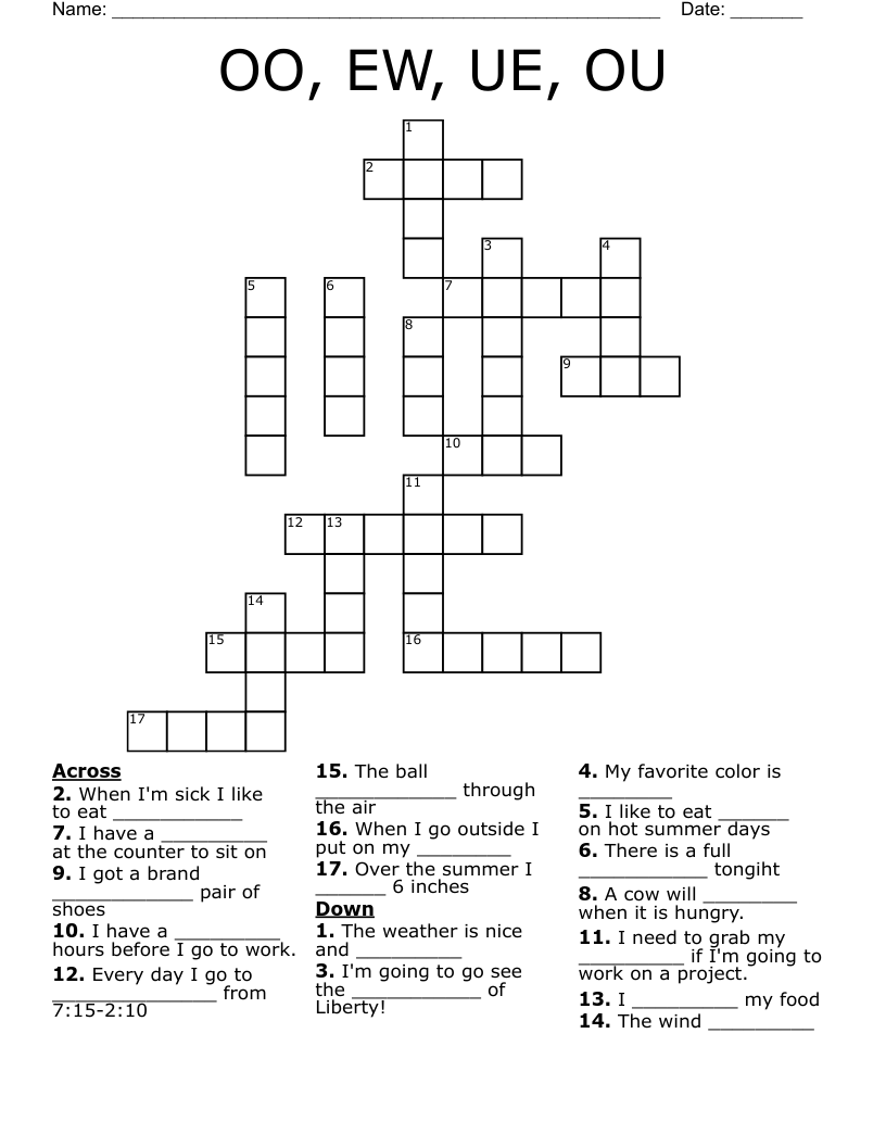 "oo" Words Word Search WordMint