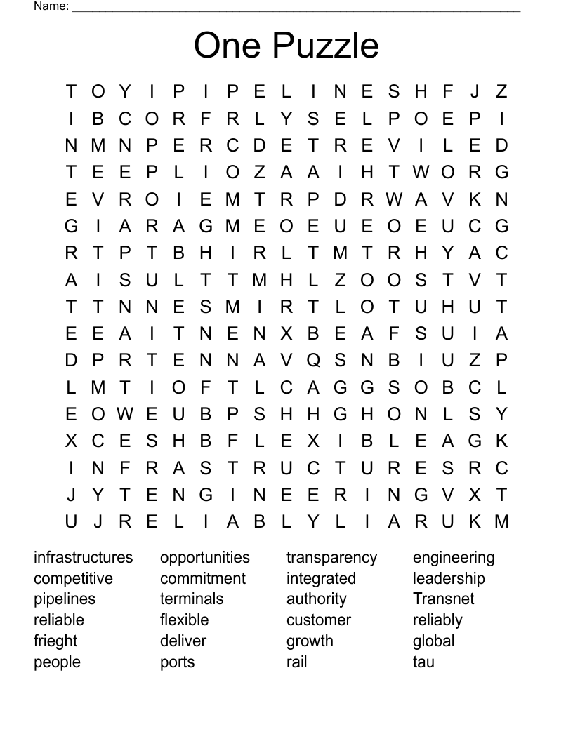 One Puzzle Word Search WordMint