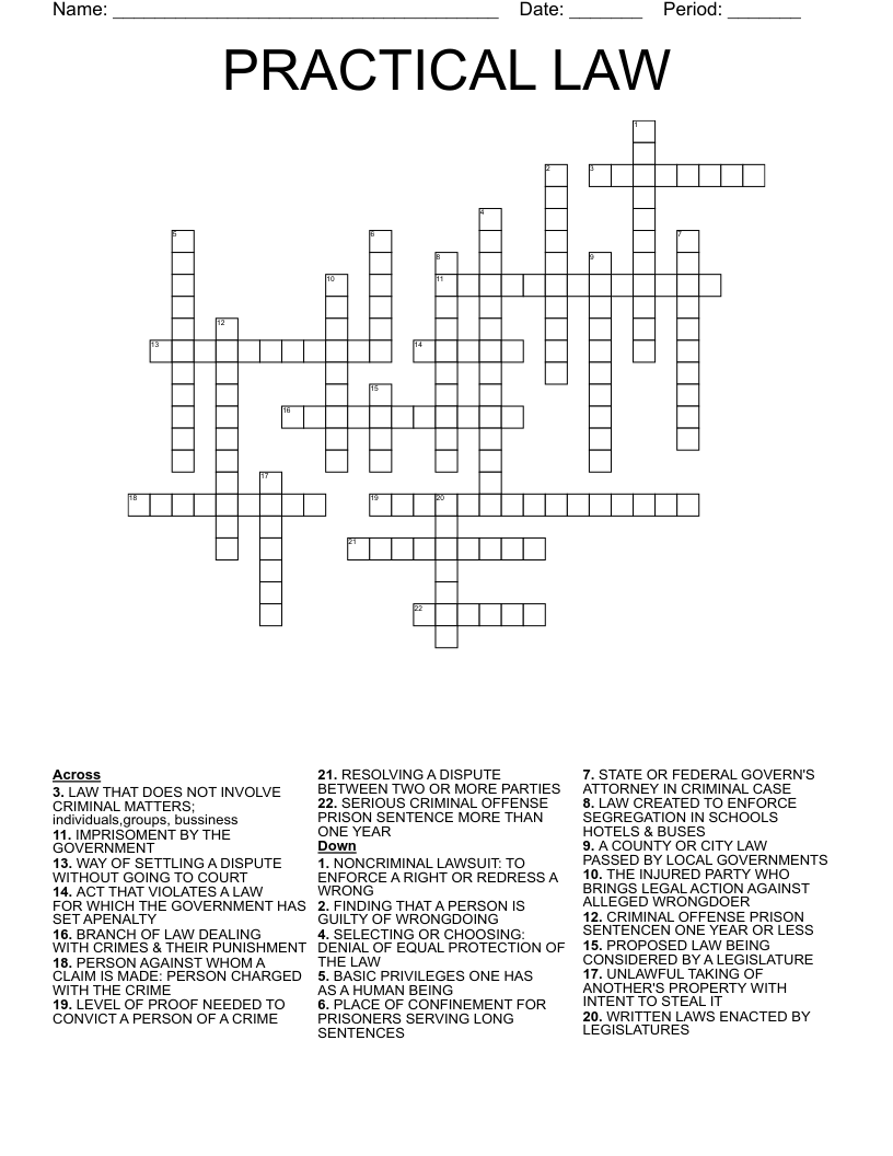 Criminal Justice Terms Word Search WordMint